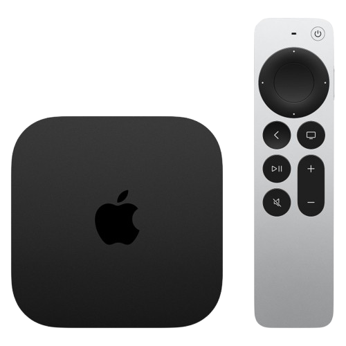 Apple TV streaming device and remote control